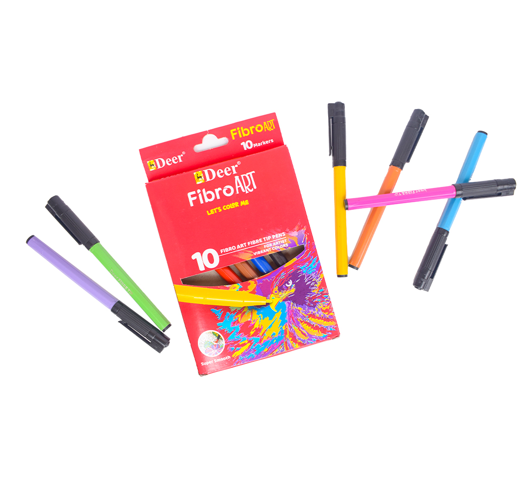 FibroArt 10 Color Markers Box - Image 2