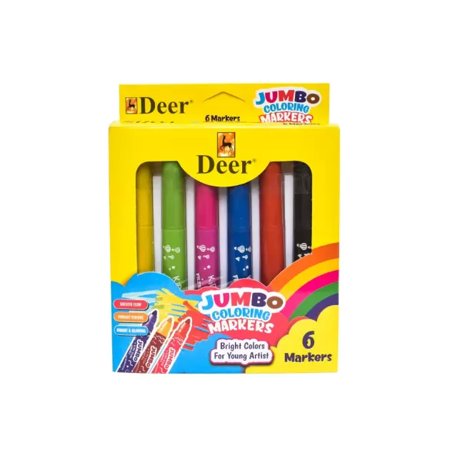 Jumbo 6 Coloring Markers