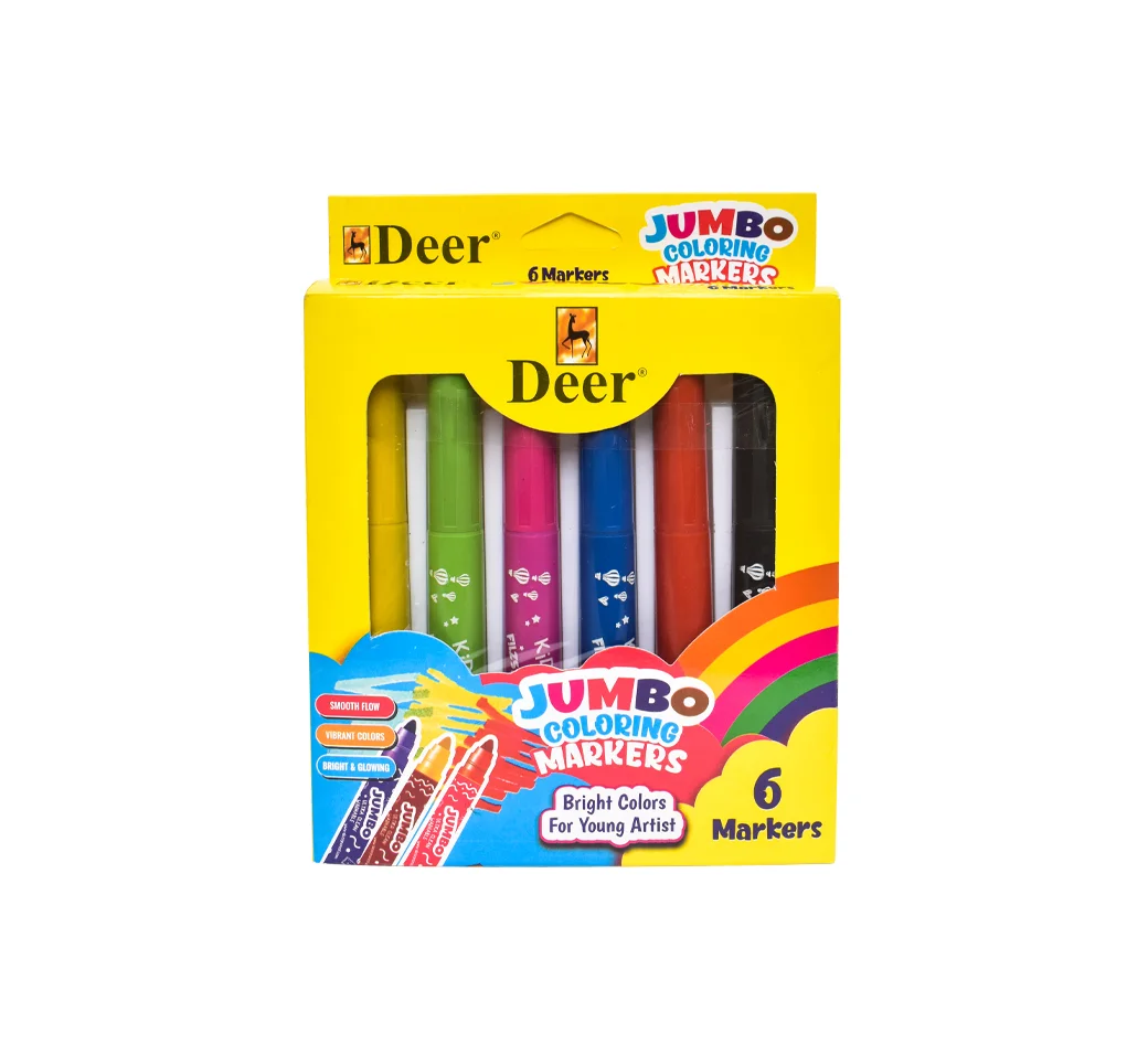 Jumbo 6 Coloring Markers