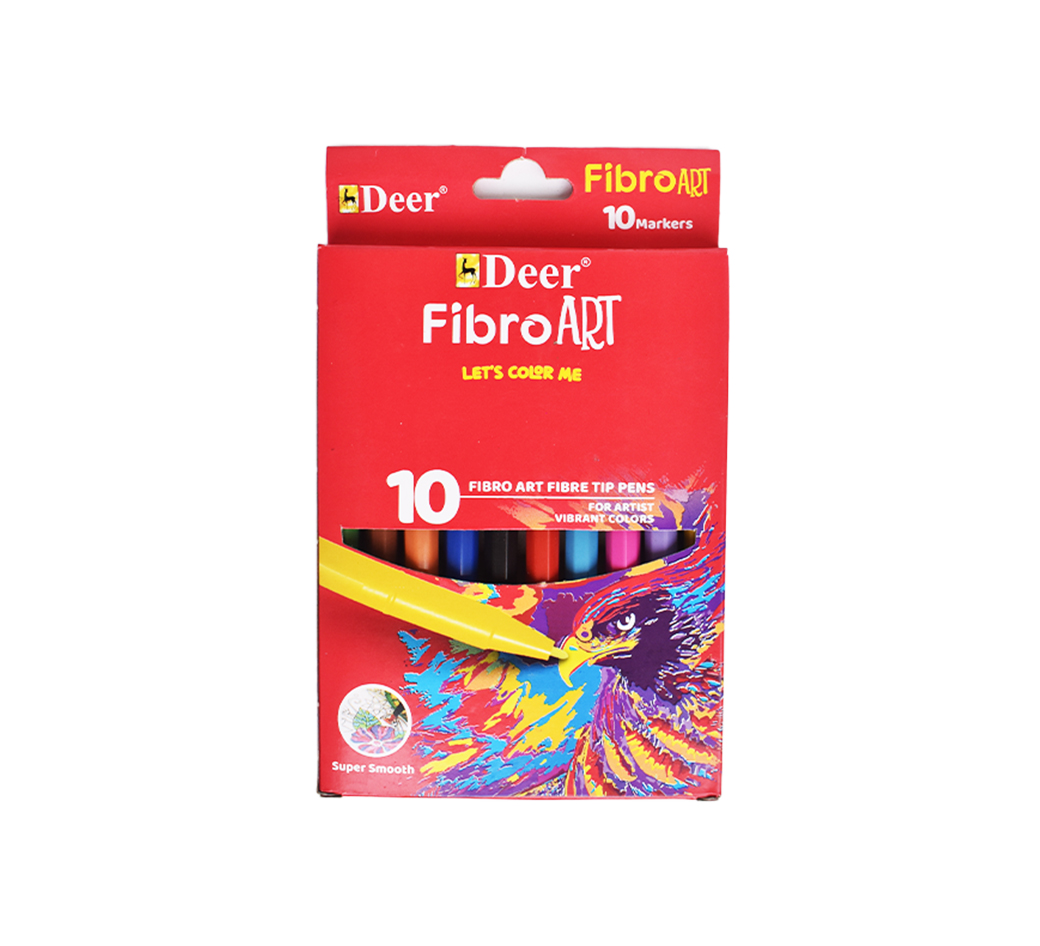 FibroArt 10 Color Markers Box