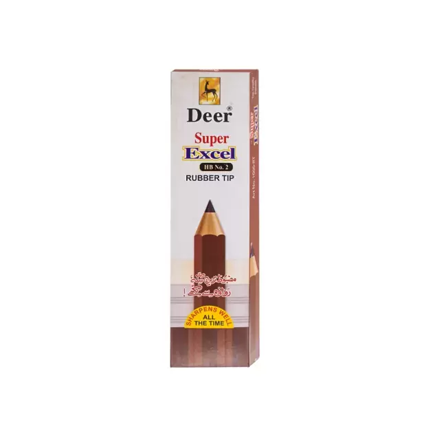 Super Excel HB Pencils with Rubber Tip