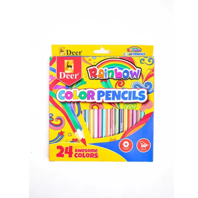 Rainbow Color Pencils 24 Colors