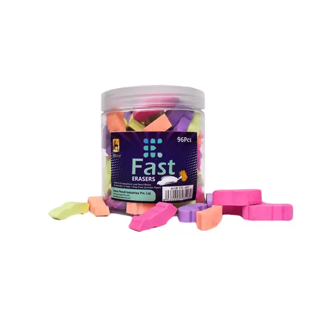 Deer Fast Erasers – Soft Car Shape Fancy Erasers Jar Pack