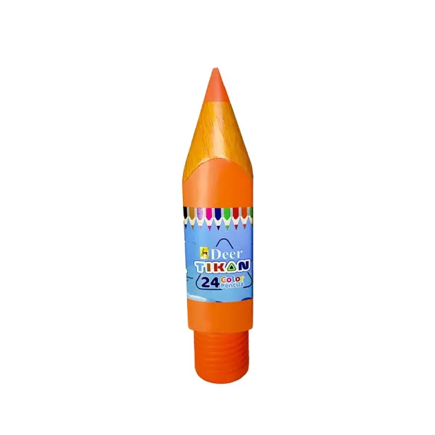Tikon Shape 12 Colorful Pencils Set