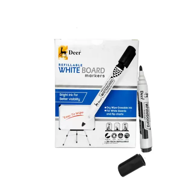 Refillable Whiteboard Marker | 12 Pack – Dry Erase